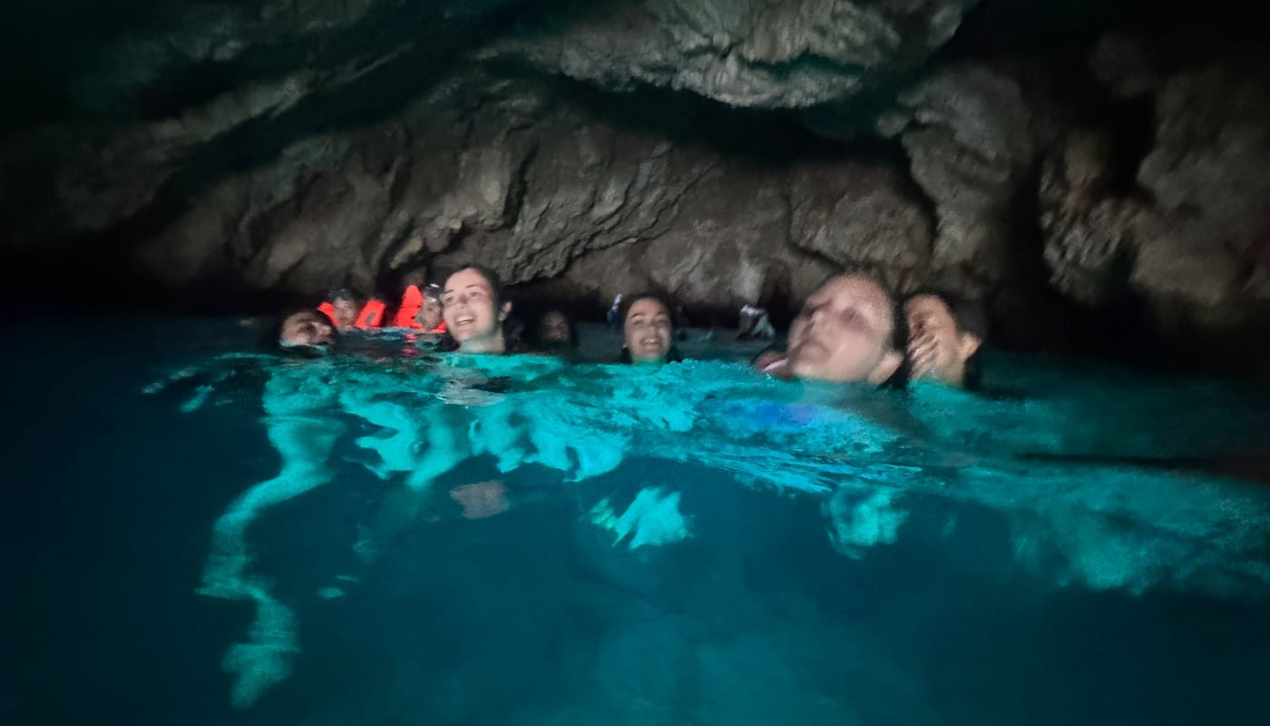 Blue Cave Dubrovnik Kolocep turquoise water inside