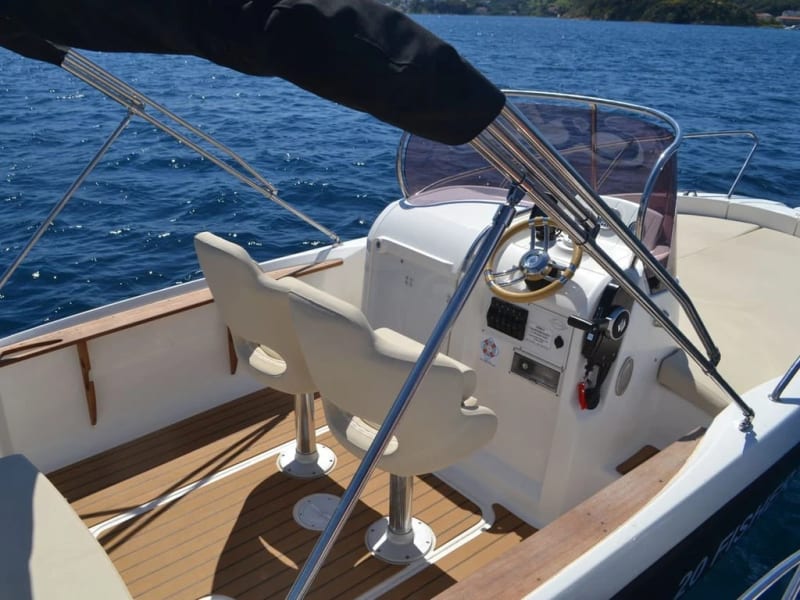 Fisher 20 boat rental Dubrovnik 115HP fishing tender
